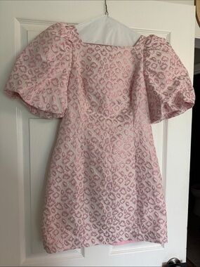Lilly Pulitzer Pink Metallic Mini Dress Sz 2